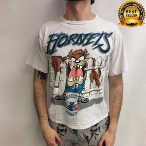 Retro Charlotte Hornets Looney Tunes Taz Ash T-Shirt, Charlotte Hornets Tees